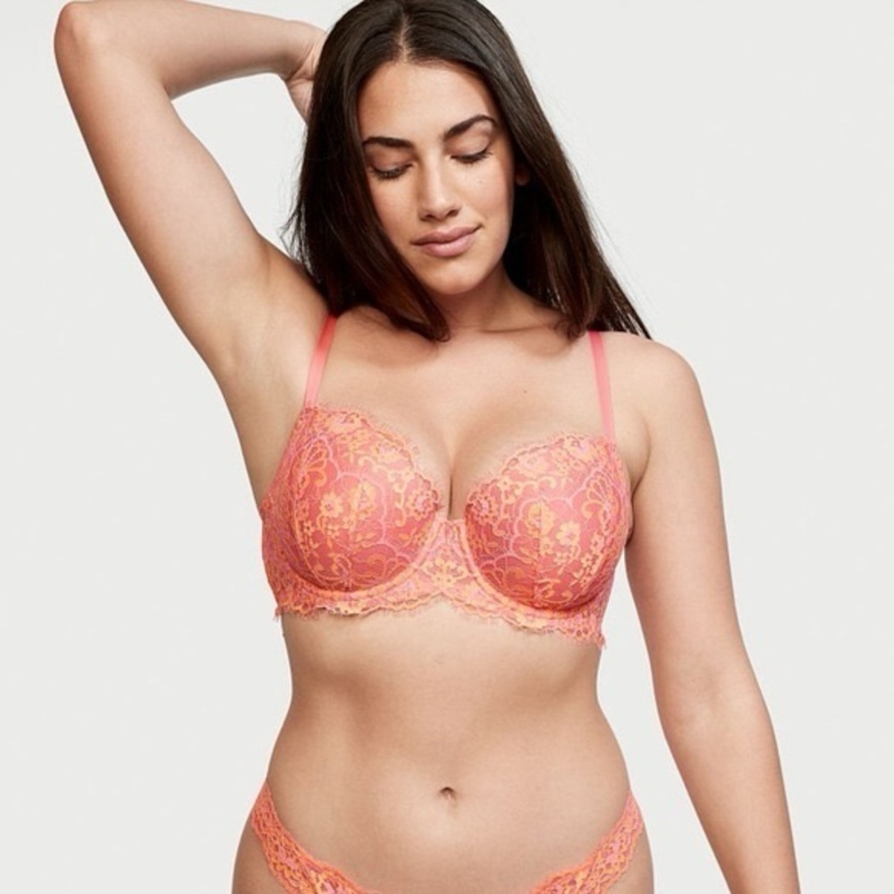 Victoria's Secret Pink Lace Bra with Underwire Support